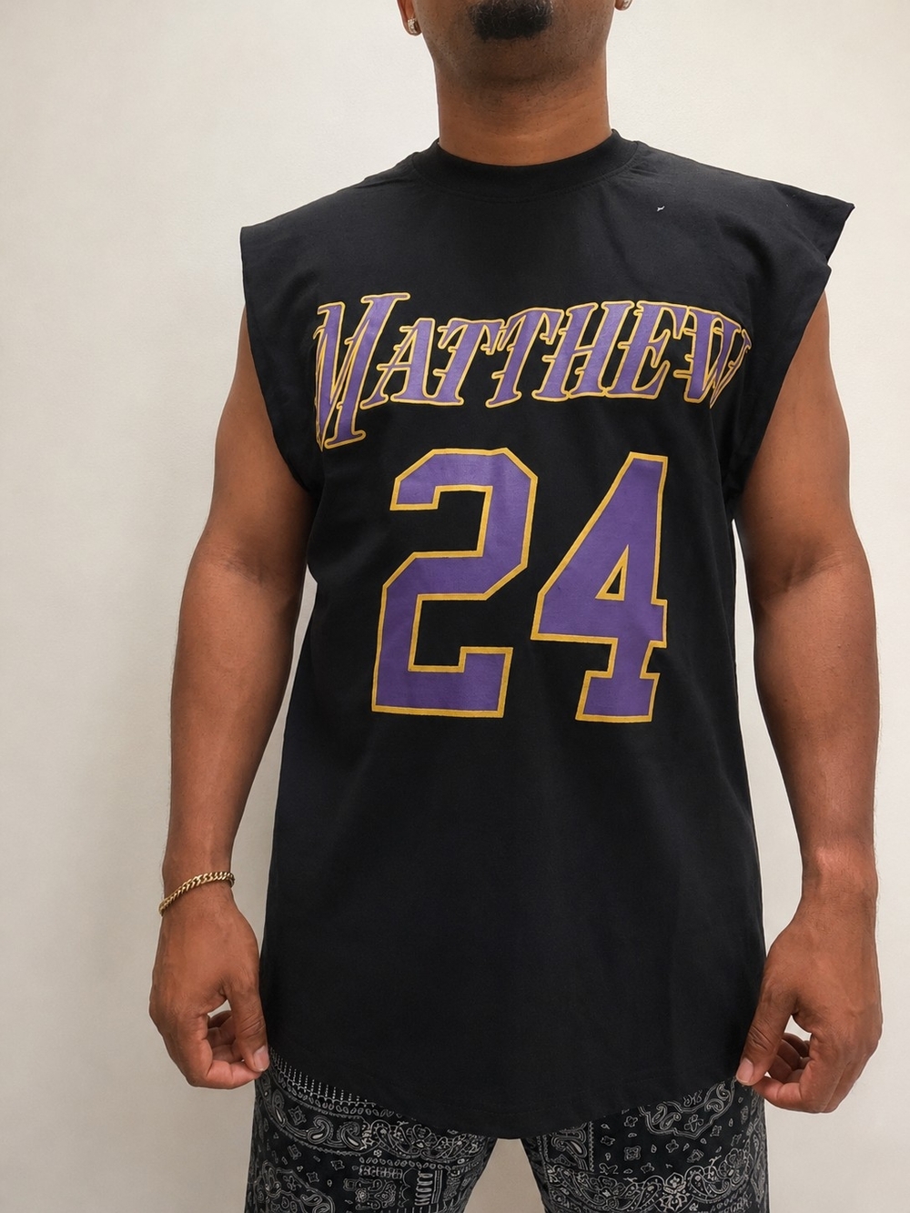 BrandMakers Matthew 24 Christian Sleeveless Graphic Tee Black Men's XXL NWT